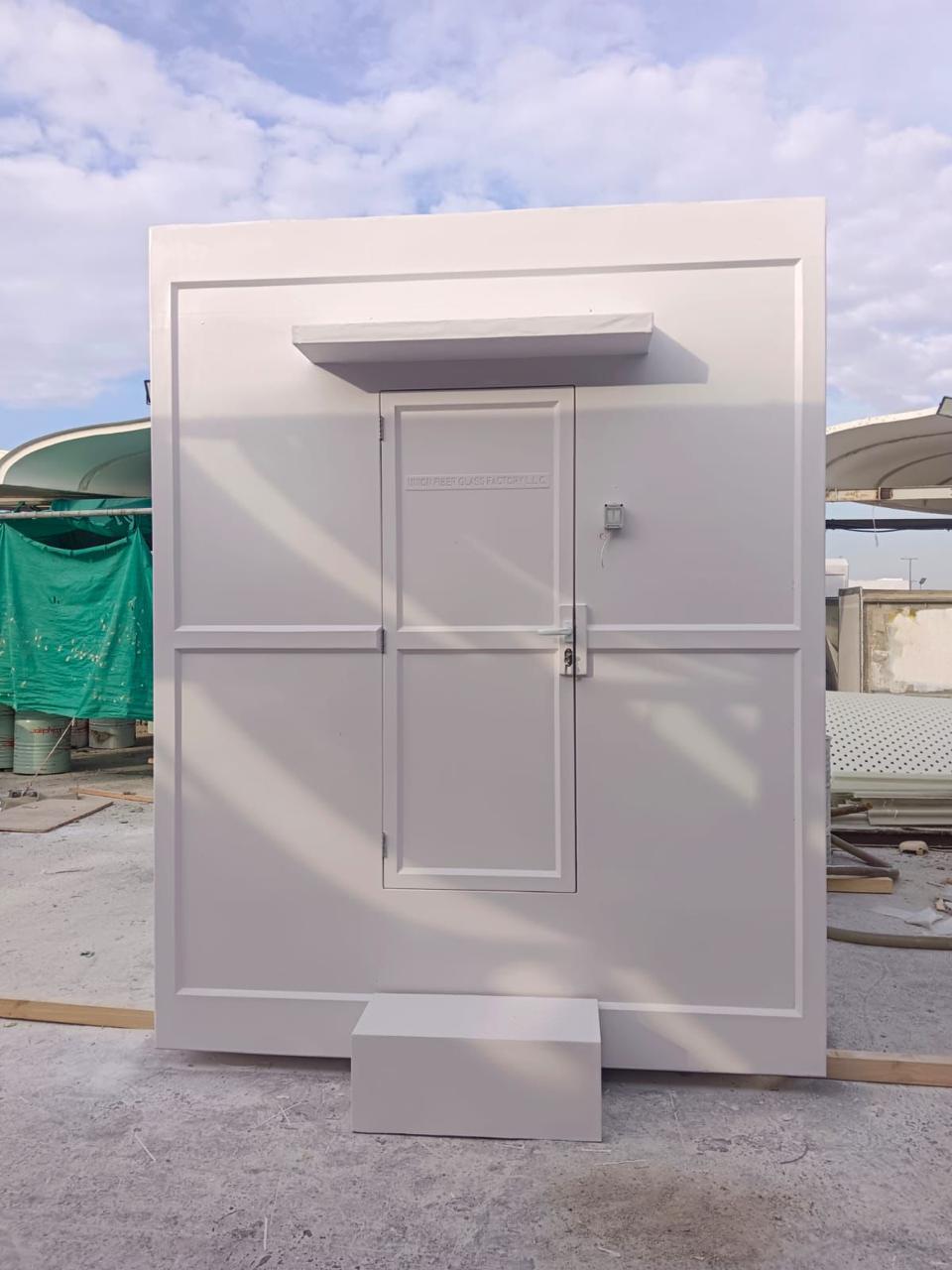 GRP portable toilet unit