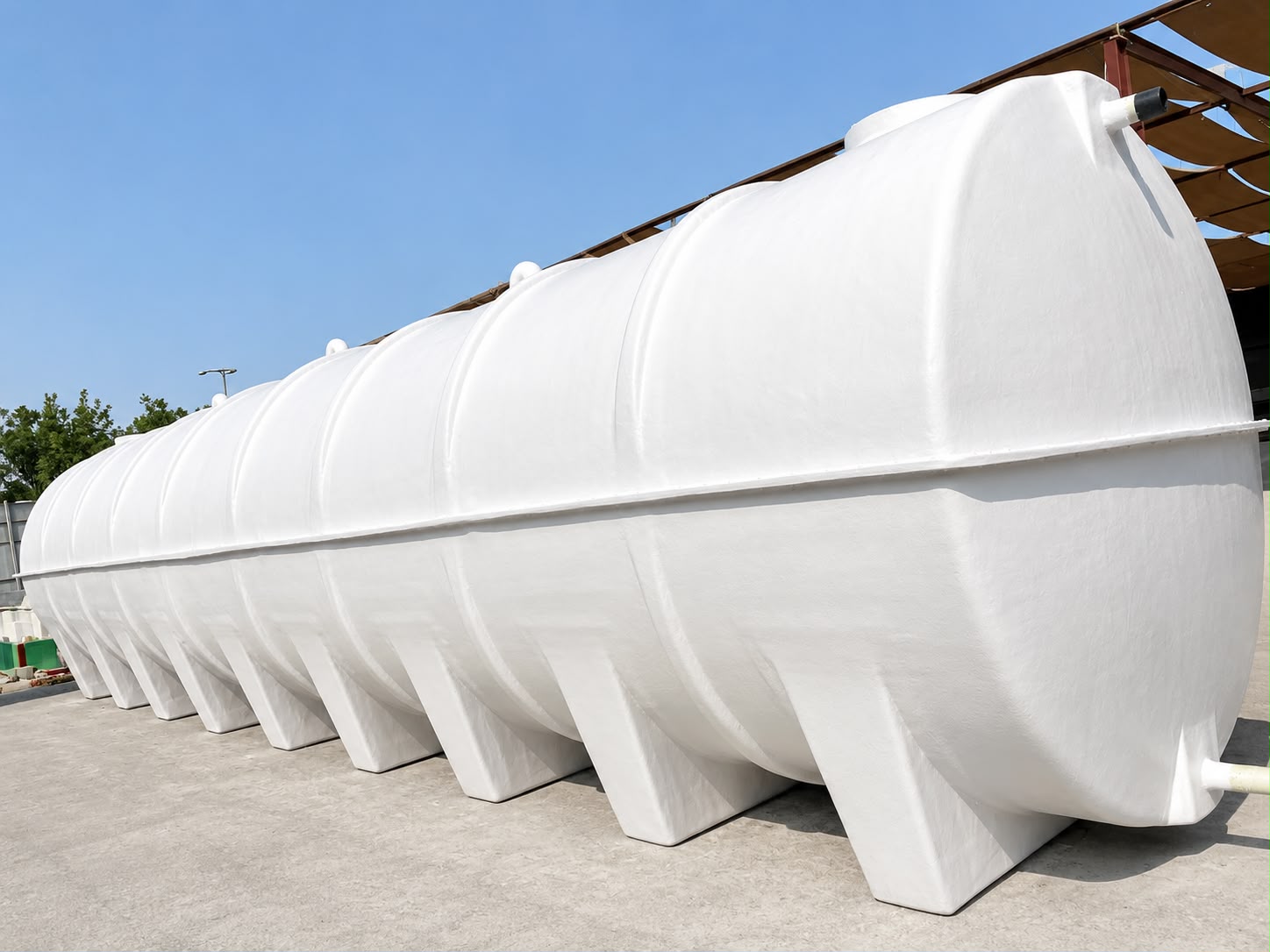 FRP Cylindrical Tank for industrial equipment